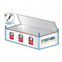 Big-bag 620x240x135 avec zip pour transport d'amiante en benne