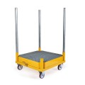 Mini support de filtration sur rétention 4 roulettes