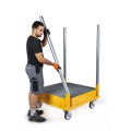 Mini support de filtration sur rétention 4 roulettes