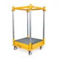 Mini support de filtration sur rétention 4 roulettes